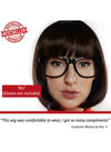 Brown Bob with Bangs & Black Glasses Costume Set - Velma from Scooby Doo