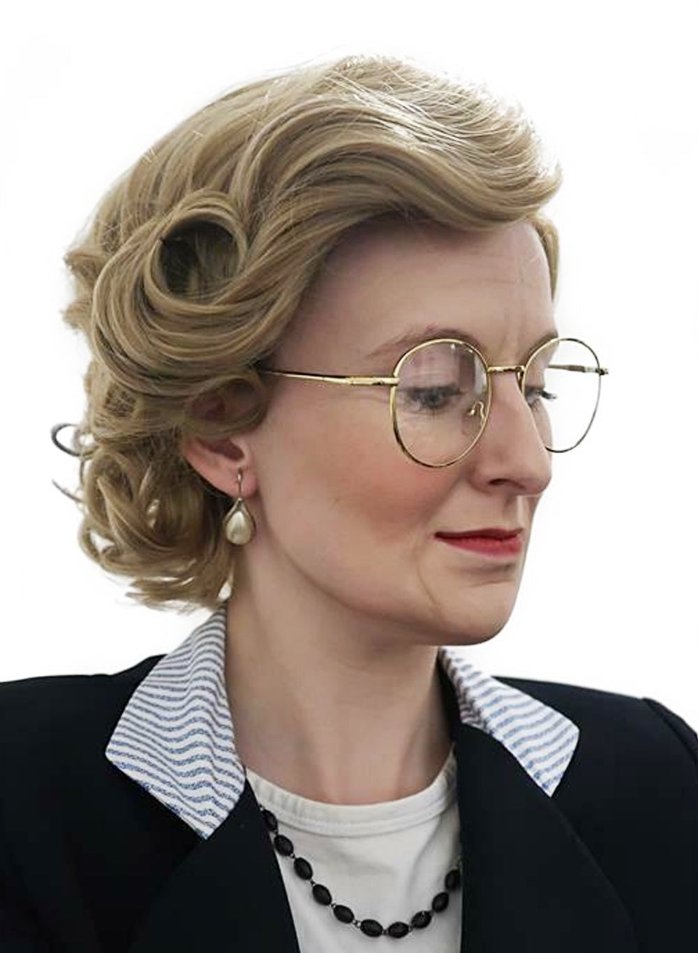 Mrs Housekeeper Old Lady Costume Wig  (Mrs Doubtfire Style)