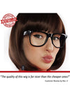 Brown Bob with Bangs & Black Glasses Costume Set - Velma from Scooby Doo