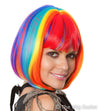 DELUXE Rainbow Bob Heat Resistant Deluxe Costume Wig