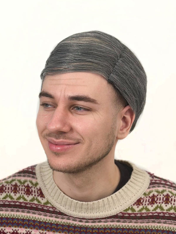 Old Man Grey Comb Over