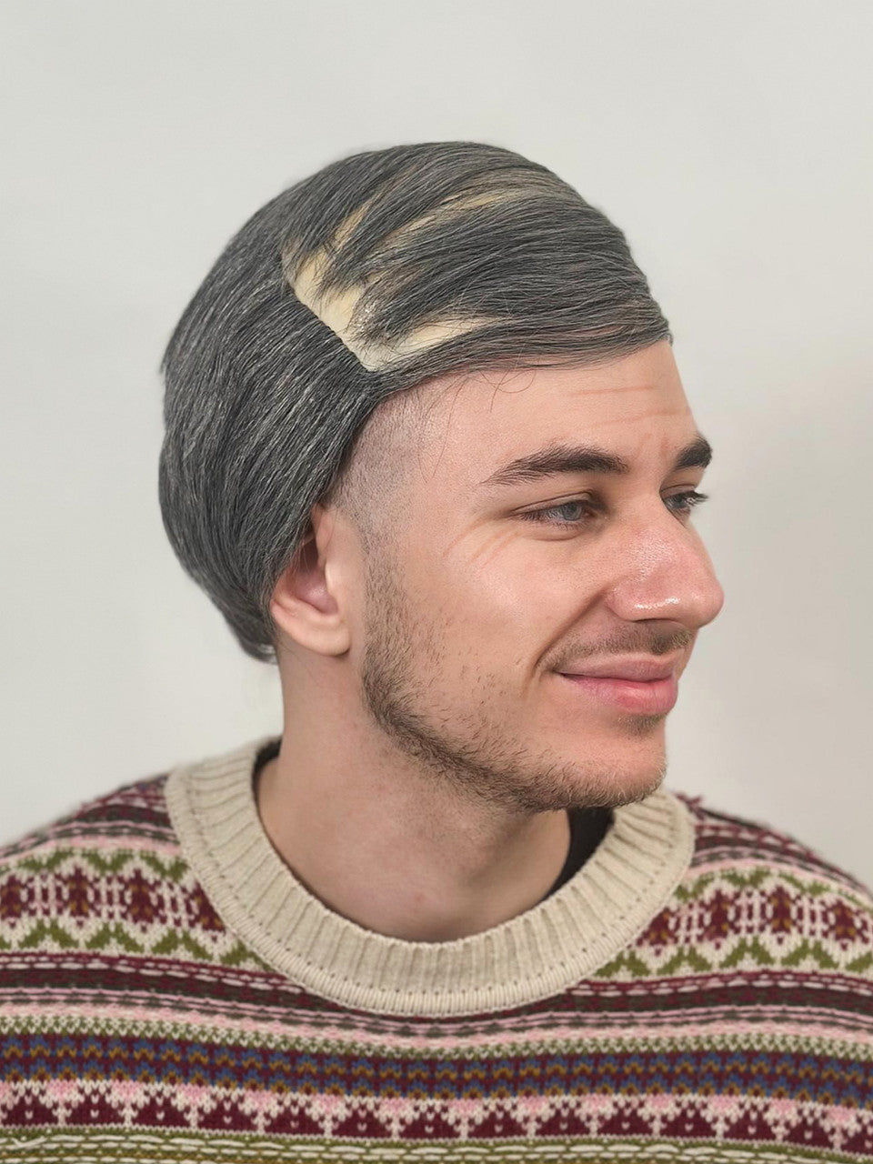 Old Man Grey Comb Over