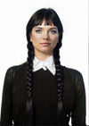 Wednesday Addams Wig Black Plaits Halloween Costume Wigs