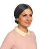 Classic Grey Granny Nana Mrs Claus Bun Wig