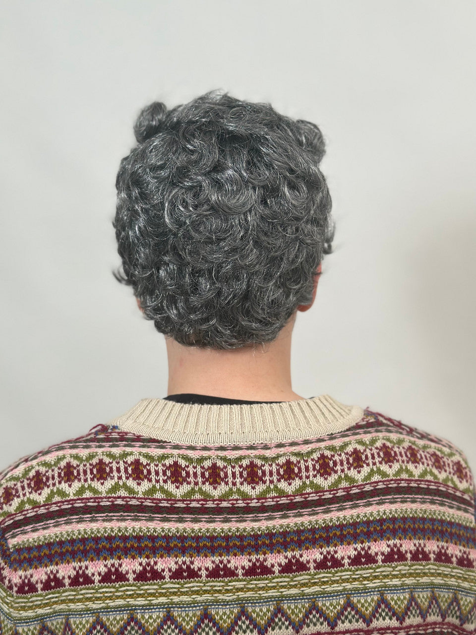 Grandpa Grey Curls Wig