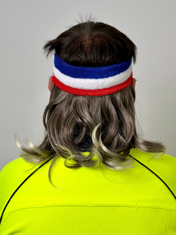Magic Mullet Headband - Two Tone Blonde Brown - Bryce O Matey