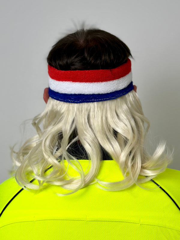 Magic Mullet Headband - Blonde Dazza The Larrikin