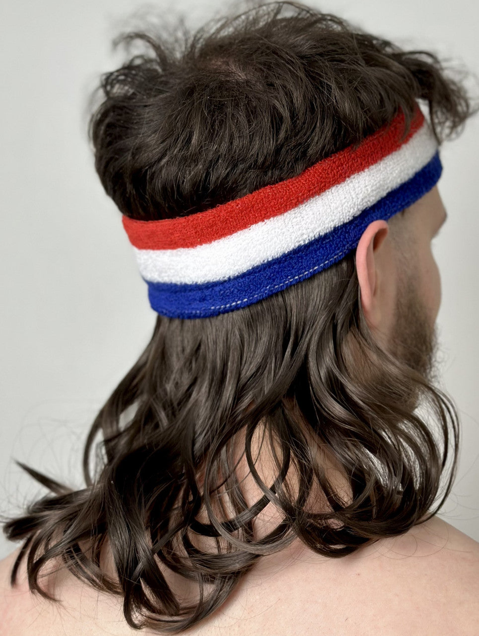 Magic Mullet Headband - Brown Bazza The Razzler