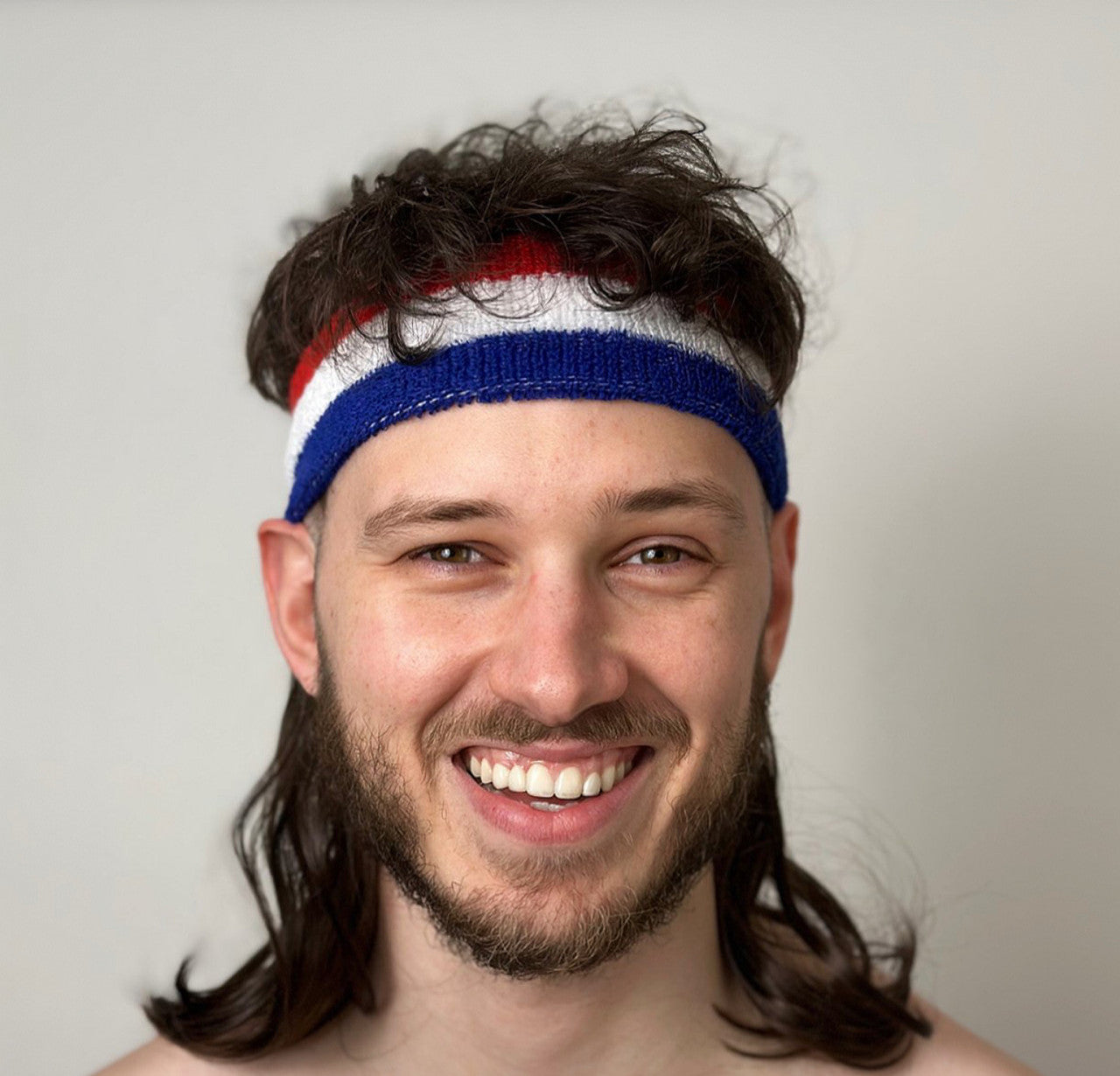 Magic Mullet Headband - Brown Bazza The Razzler