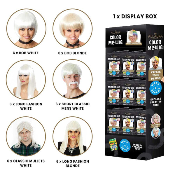 Color Me Wig - Classic Mullet White