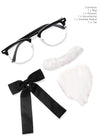 Colonel KFC Grey Wig with Mo Goatee Glasses and Tie Costume Set