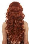 80's Womens Wig Auburn Goddess Cheryl Blossom Long Wavy Costume Wig