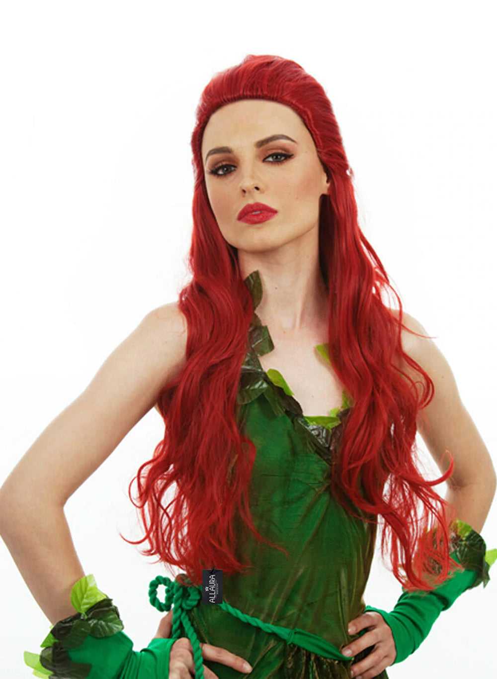 Lethal Vixen (Poison Ivy Wig) Long Red Womens Girls Cosplay Costume Wigs
