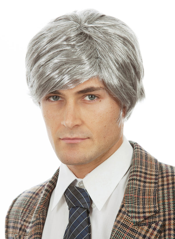 Grey Silver Grandpa Wig for Men