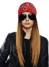90’s Rocker Costume Wig 3pc Set + Bandana + Sunglasses Set