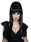 Mistress of the Dark Black Wig – for Witches Vampires & Halloween Queens