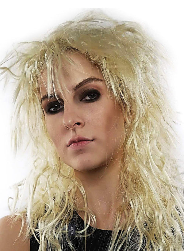 Amazon.com: 80s Rock Wig with Bandana 80s Mens Mullet Brown Curly Hair Wig  Glam Metal Punk Rock Rocker Wig Perfect for Halloween, Cosplay, DIY Themed  Costume Party (Brown) : Clothing, Shoes &
