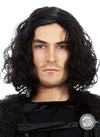 Short Black Curly Cosplay Wigs For Men - Jon Snow Wig